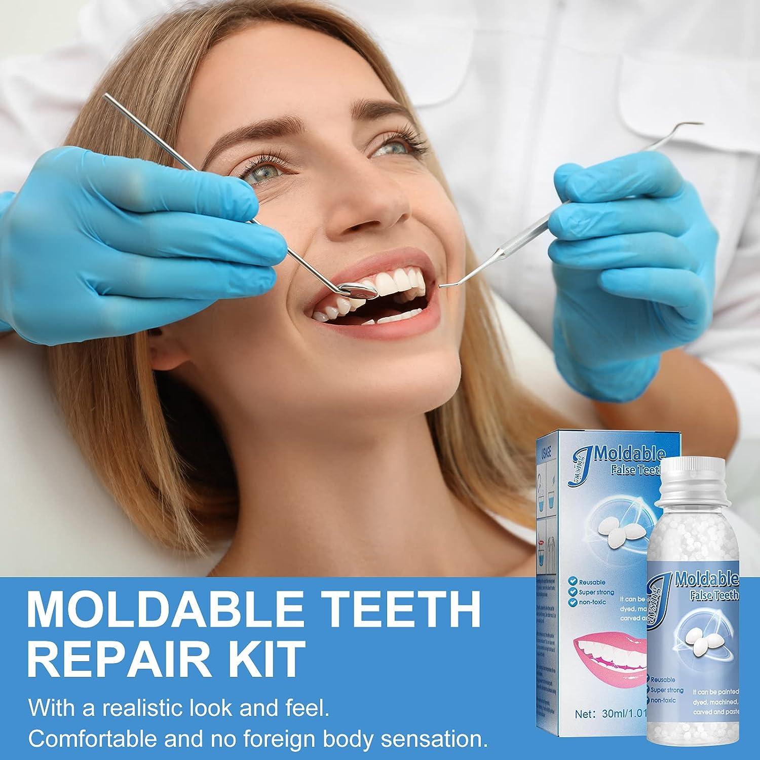 Tooth Repair Kit, Fake Teeth for Temporary Fixing The Missing and