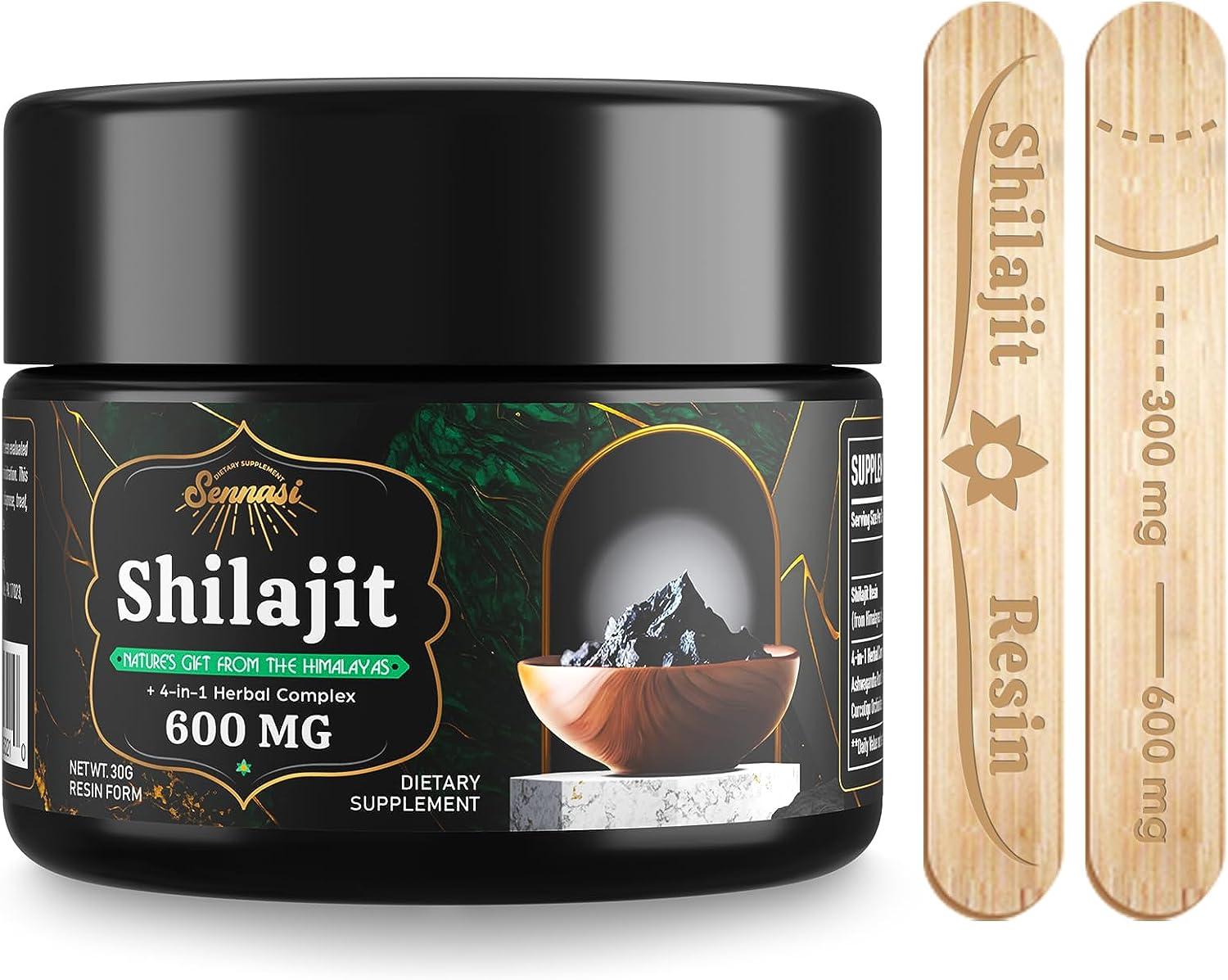 Organic Himalayan Shilajit Resin 30g 600mg Pure Supplement with