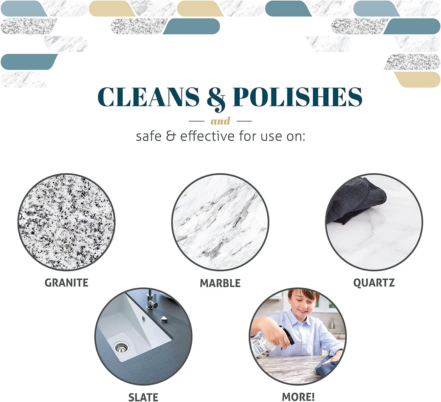 Therapy Granite Stone Cleaner Polish (2 Pack) Daily Clean and Shine