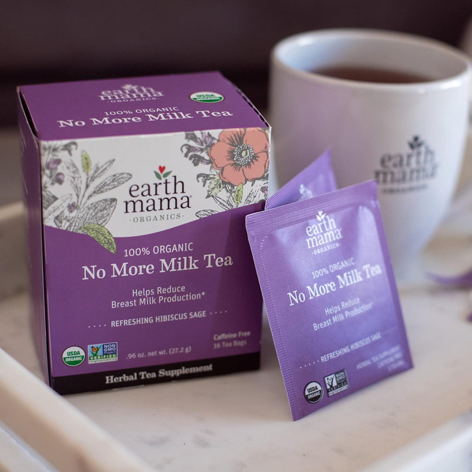 Earth Mama Organic No More Milk Tea Helps Reduce Breastmilk