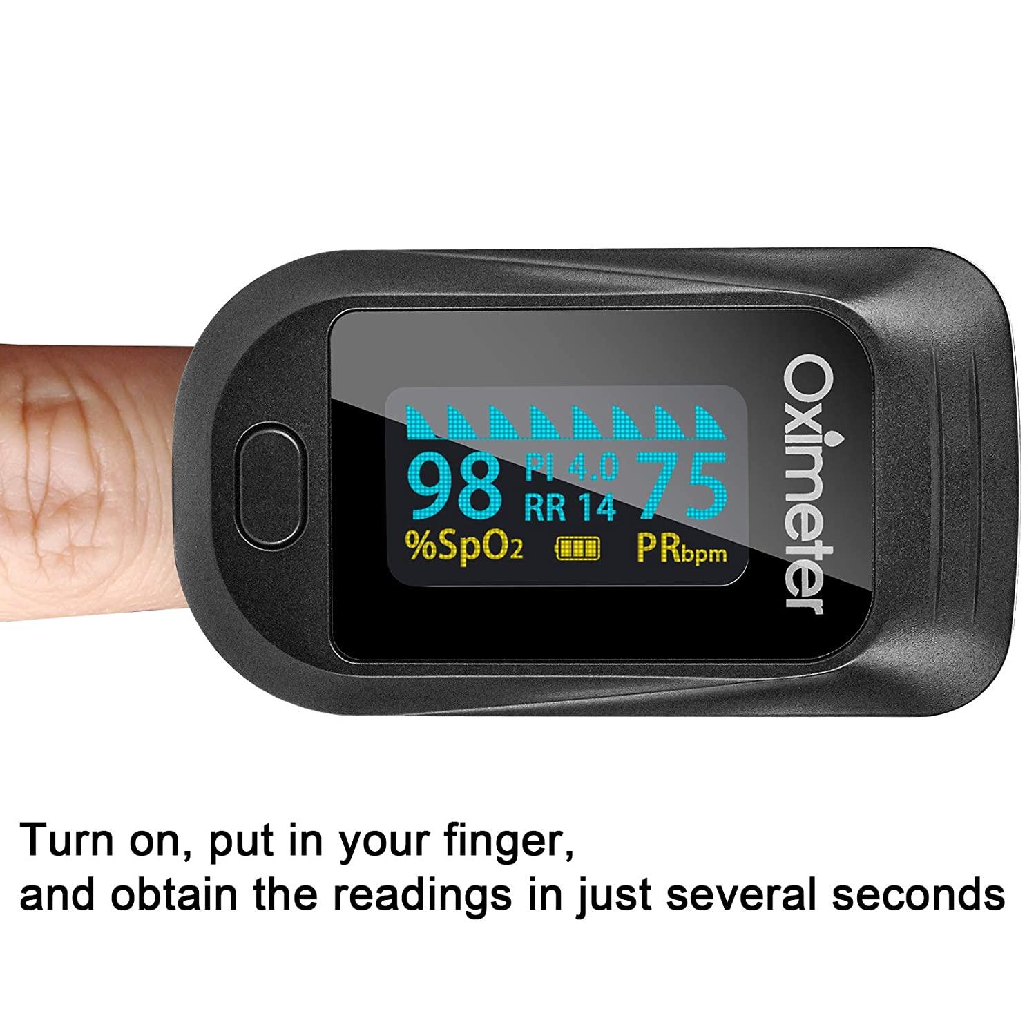 Tomorotec Fingertip Pulse Oximeter Accurate Blood Oxygen Saturation