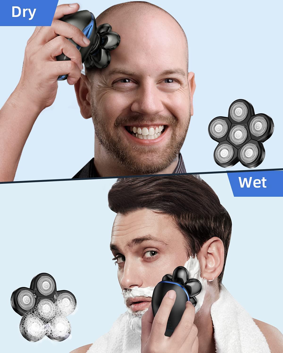 Head Shaver for Men Electric Razor Upgrade 6D Floating Electric Shaver