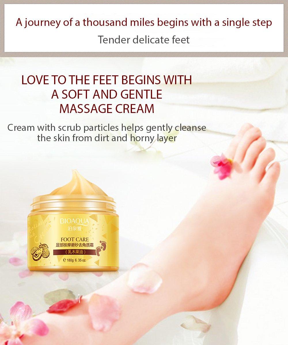 BIOAQUA Foot Care Herbal Massage ScrubExfoliating Cream Cleansing