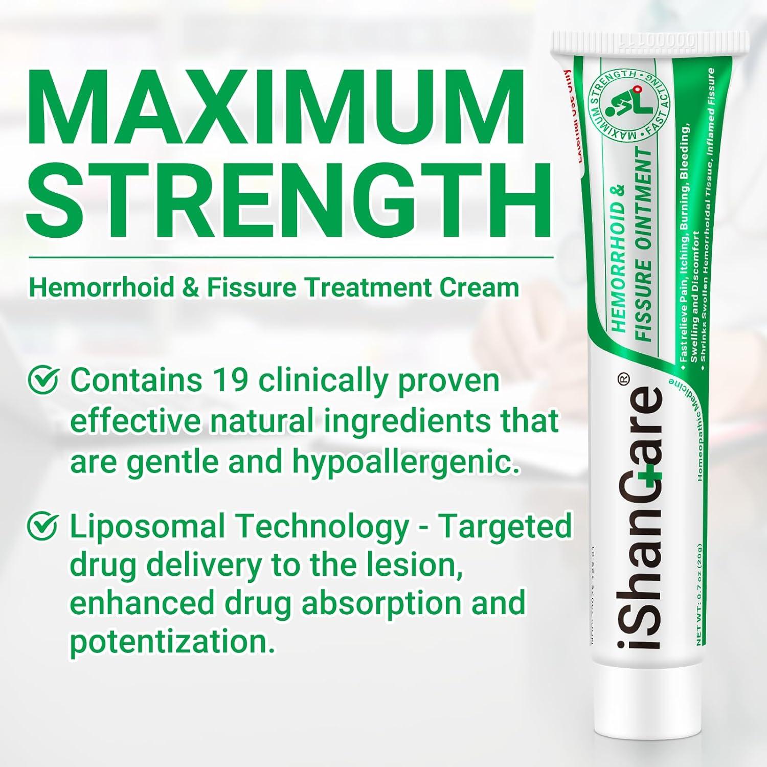 Hemorrhoid Cream, Hemorrhoid & Fissure Treatment Ointment Extra