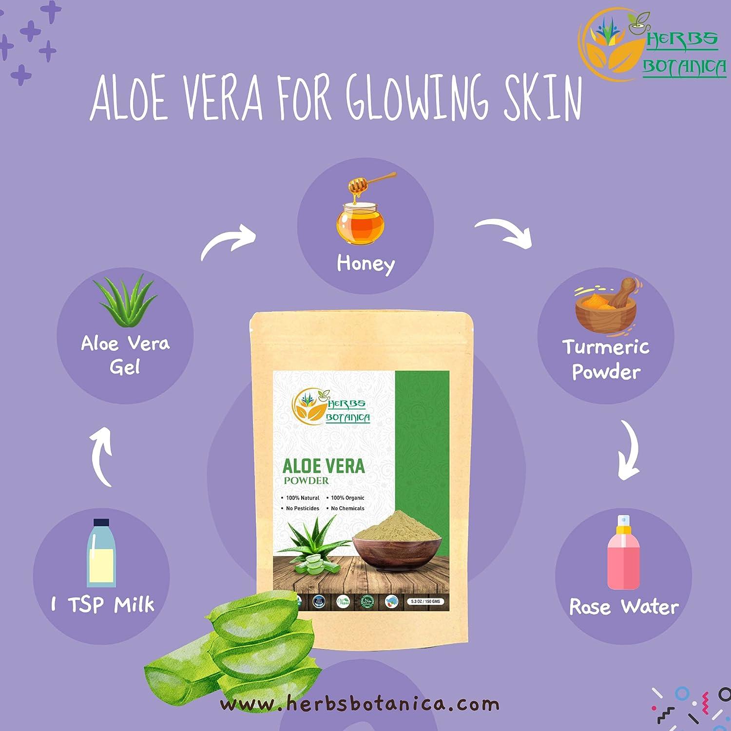 Organic Aloe Vera Powder for Hair Growth, Skincare, Haircare & Digestive  Health - 5.3oz | 150g | Buy Now with Express International Delivery |  GoSupps.com