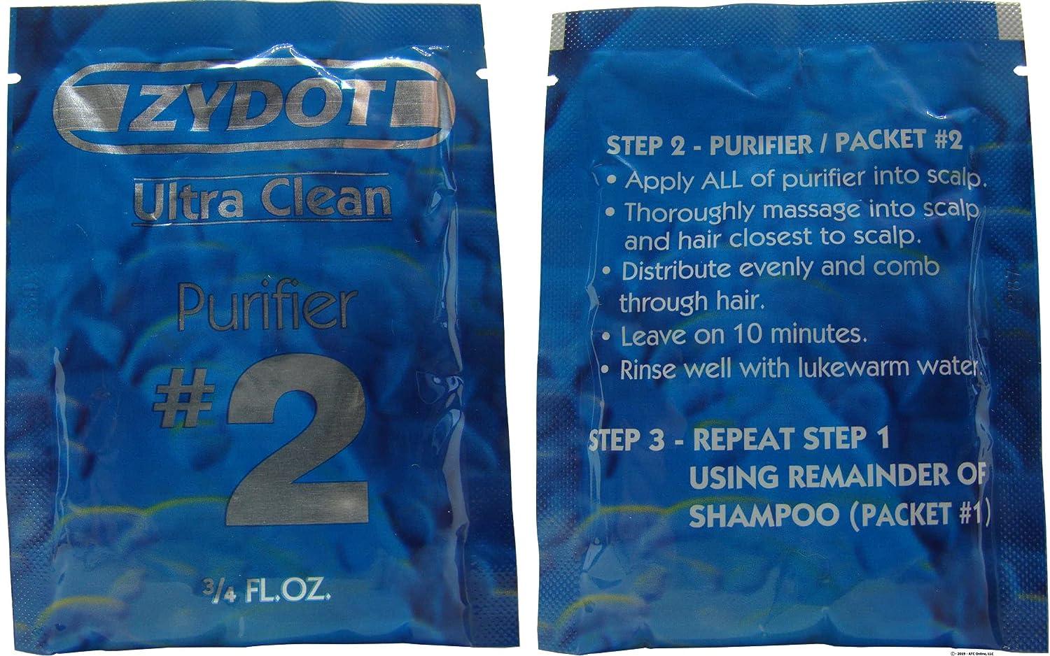 Zydot Ultra Clean Detox Shampoo Kit Instant Hair Follicle Cleansing