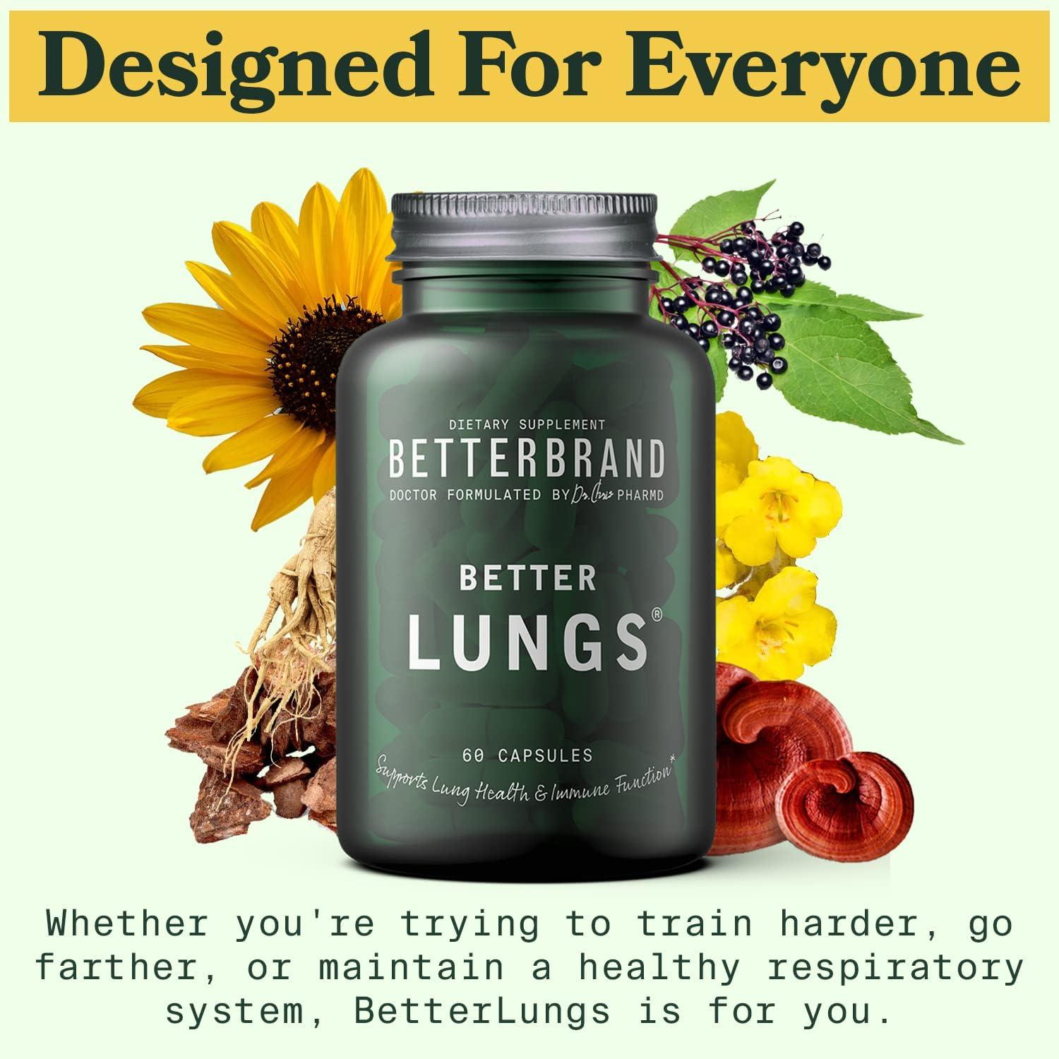 Betterbrand BetterLungs Daily Respiratory Health Supplement 60