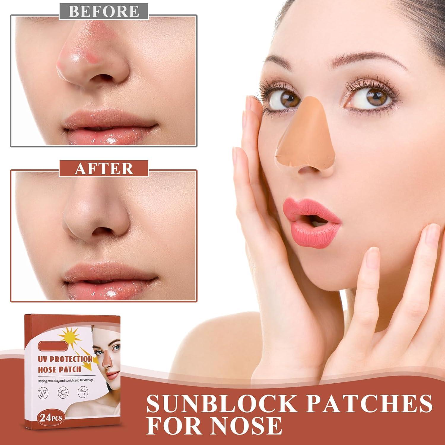 Demissle 120 Pcs Sun Protection Nose Patch Outdoor Sunblock Nose Skin