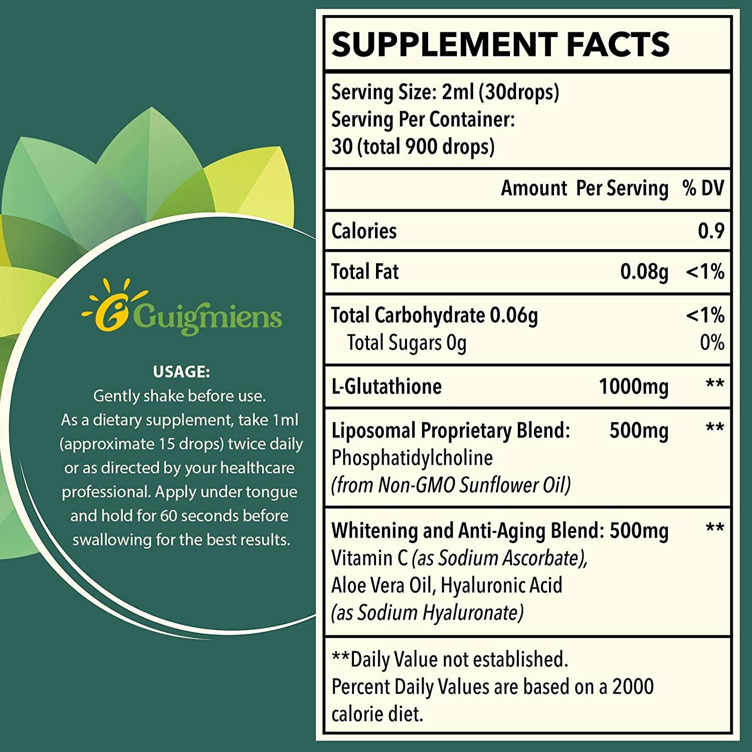 best time to have glutathione 1500mg Liposomal Glutathione Liquid Supplement - Powerful Antioxidant for Liver  Detox & Immune Support - Superior Absorption, Soy-Free, Non-GMO - Vegan &  Gluten Free - 4.05 fl.oz (Pack of 2)