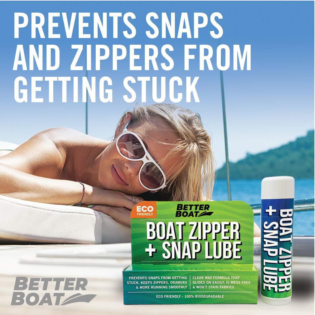 Marine Grade Zipper Wax & Lube Stick - Easy Boat Canvas & Metal Zipper  Lubricant for Jackets, Coolers, Vinyl Panels, Wetsuits - No Messy Oil or  Graphite | Buy Now with Express