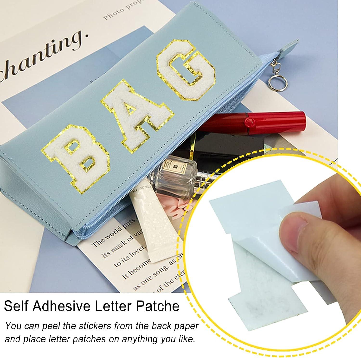  2 PCS Self Adhesive Letter Patches For DIY Supplies