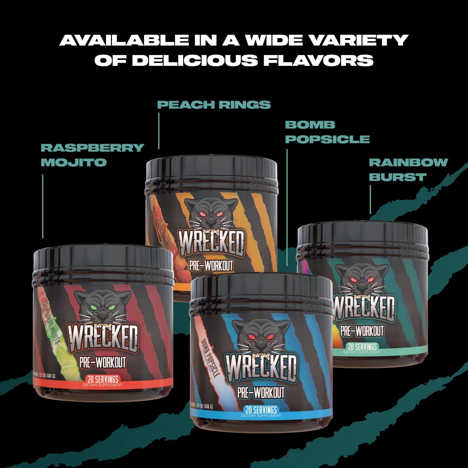Huge Supplements Wrecked PreWorkout, 30G+ Ingredients Per Serving to