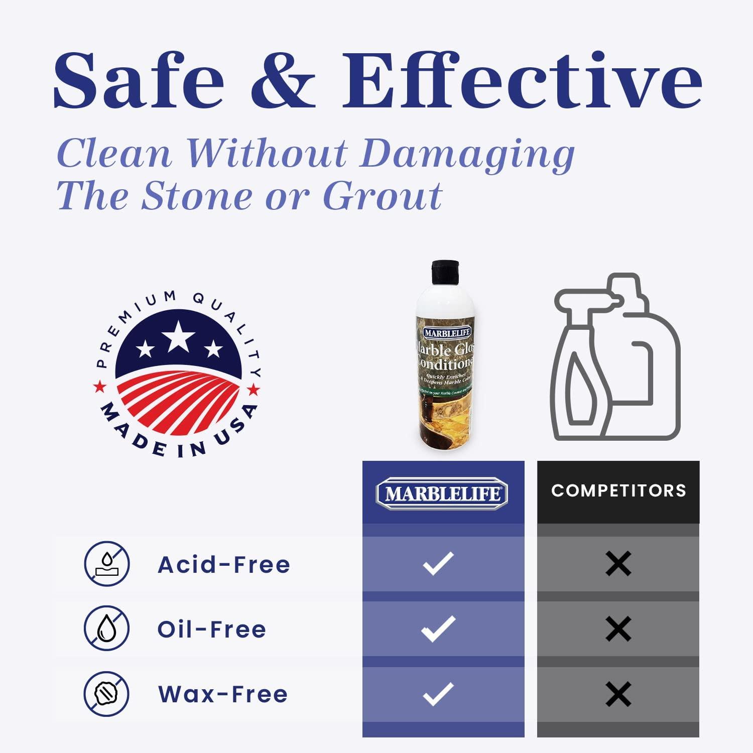 Marblelife Marble Gloss Conditioner, Heavy Duty Countertop, Table, Bar