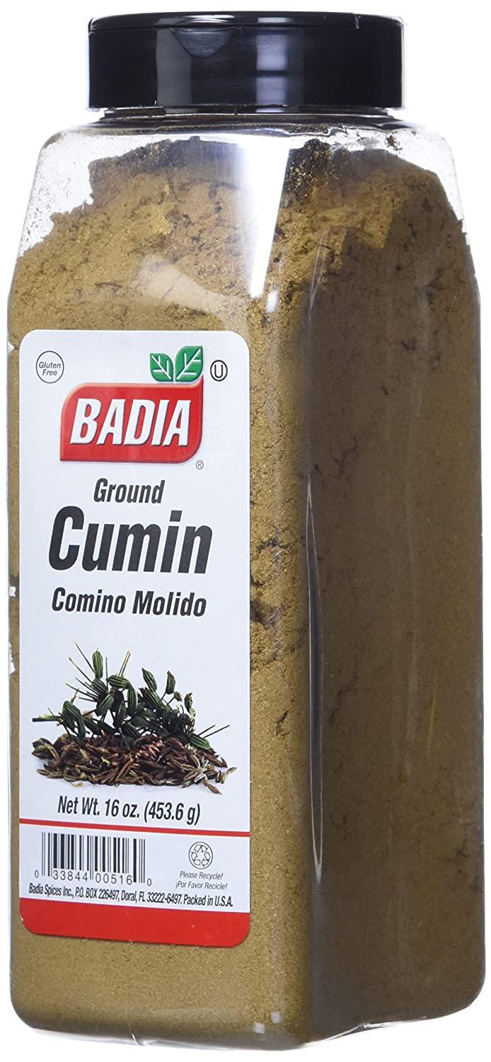 Badia Spices inc Spice, Cumin Seed Ground, 16Ounce, Yellow Multi (087881) 1 Pound (Pack of 1)