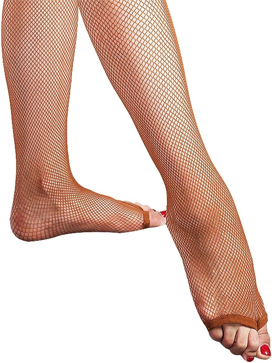 Pitping Latin Dance Pantyhose Stockings Socks Open Toe Fishnet Toeless  Tights Coffee