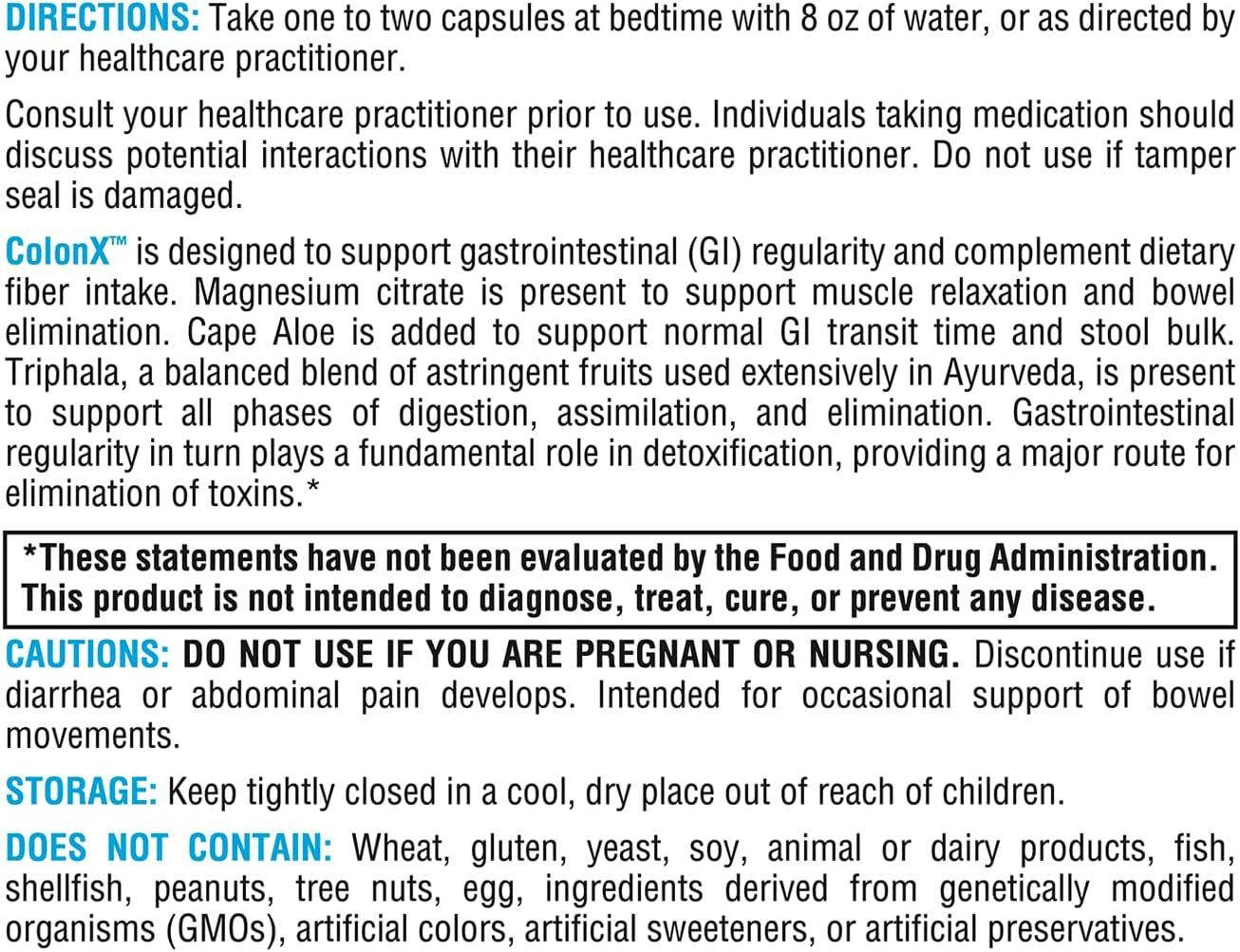 XYMOGEN ColonX Supports GI Motility, Stool Bulk, Digestion