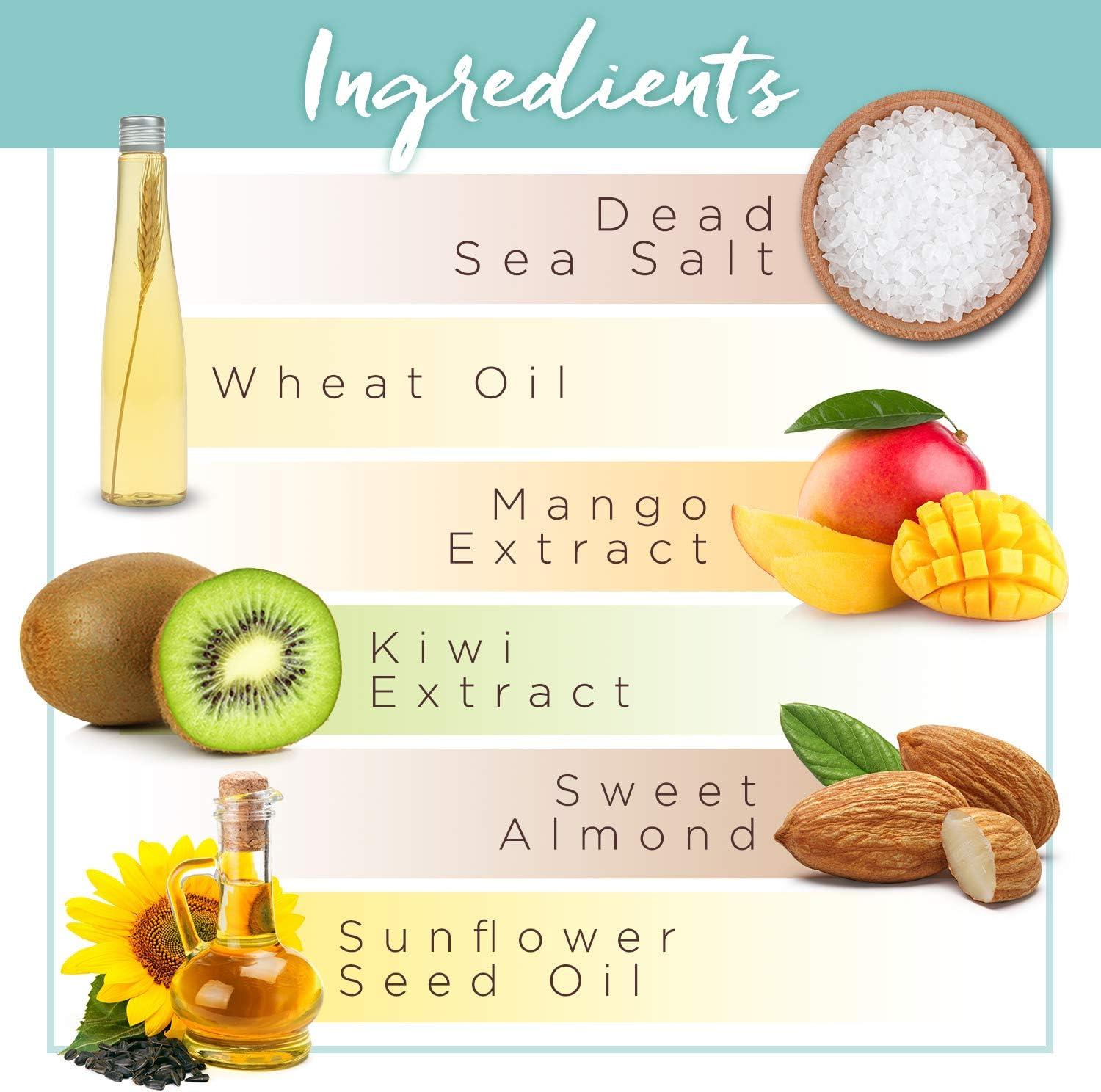 PraNaturals Revitalising Dead Sea Body Scrub 500g Nourishing Skin Exfoliating Salt Scrub Rich in