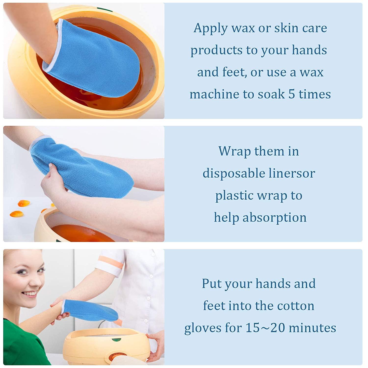 Paraffin Wax Mitts Paraffin Wax Gloves and Booties Wax Bath Hand Mitts