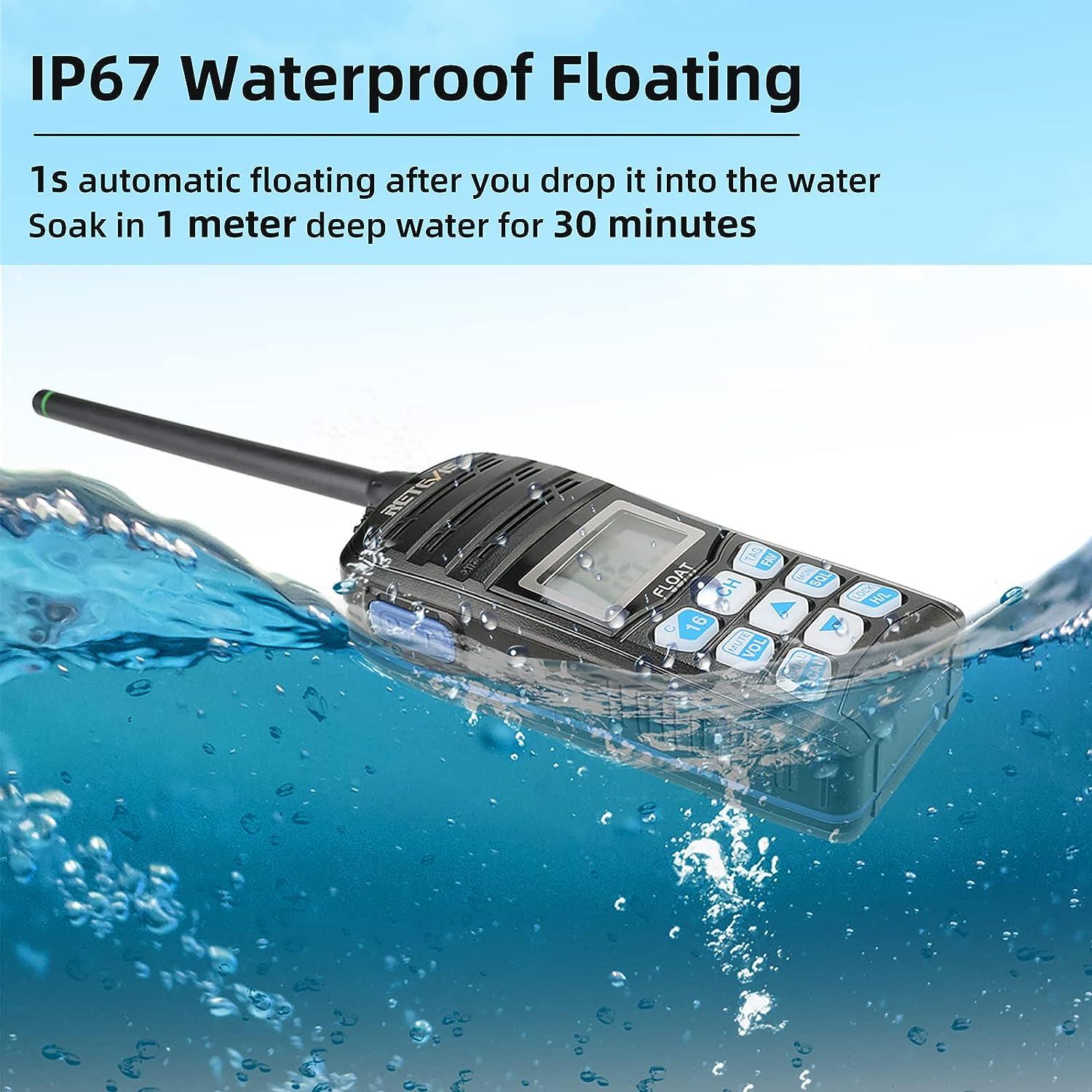 Retevis RT55 Handheld Marine Radio,Marine TwoWay Radios, Floating IP67
