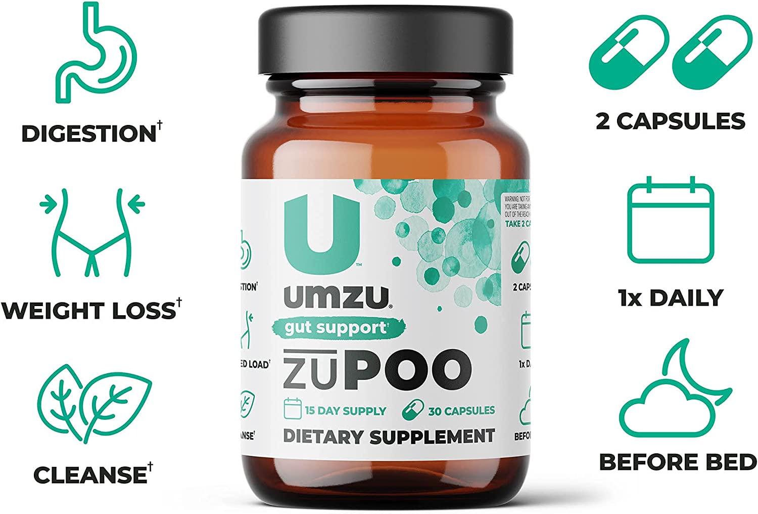 UMZU zuPoo 15Day Supply Relief from Temporary Bloating Gentle