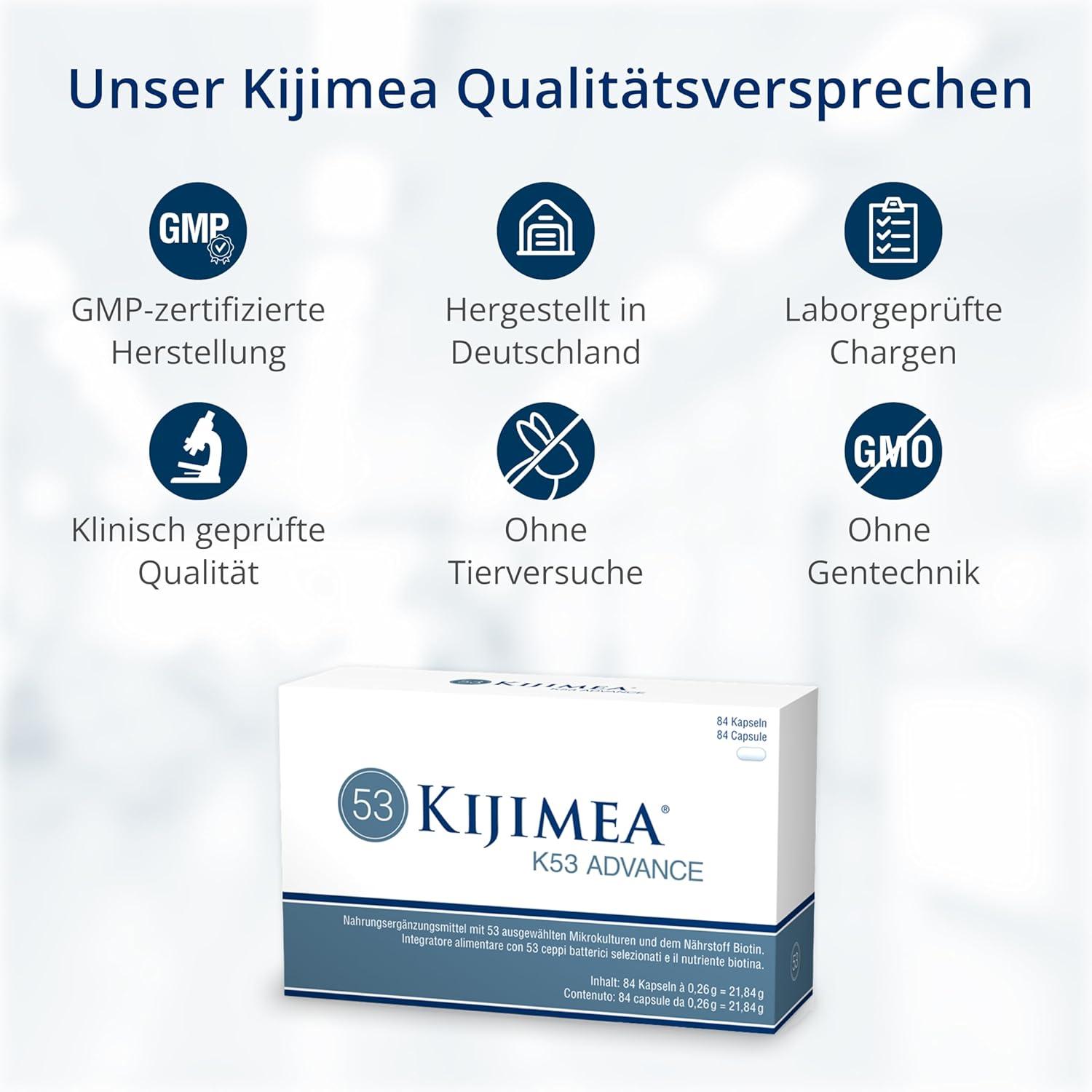 Kijimea K53 Advance - Intestinal Bacteria High Dose | 53 Selected Bacteria Strains From The Intestinal Flora | With Biotin | >500 Billion CFU Per Pack