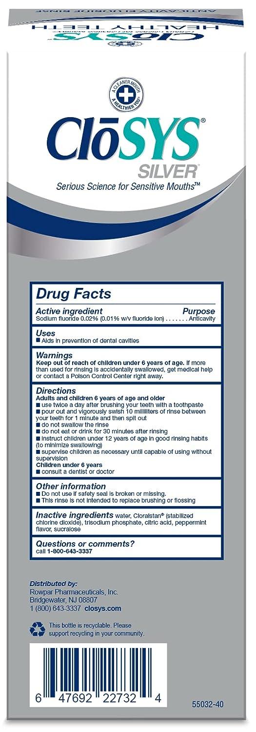 CloSYS Healthy Teeth Oral Rinse Mouthwash 32 Fl Oz Healthy Teeth 32