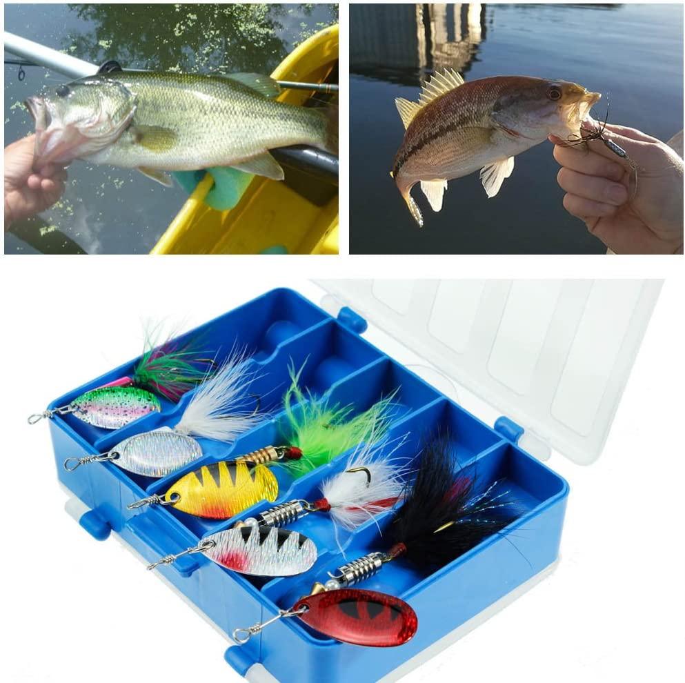 Soft Plastic Lures 102pcs Fishing Lures Kit Jig Heads, Soft Baits, Hooks & Tackle Box Complete Set For Bass, Walleye, Trout & Panfish Fishing Kit Soft Plastic Lures 102pcs Fishing Lures Kit Jig Heads, Soft Baits, Hooks & Tackle Box Complete Set For Bass, Walleye, Trout & Panfish Fishing Kit