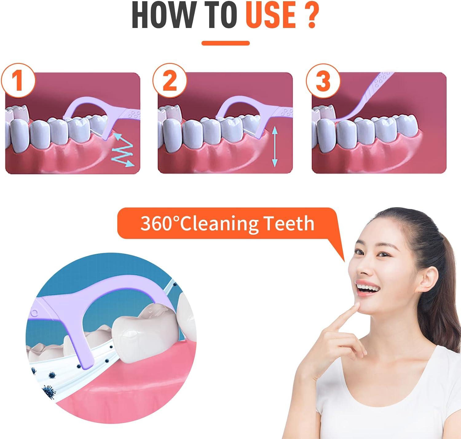 30 Pcs Dental Floss Sticks And Tooth Picks Teeth P... - Grandado