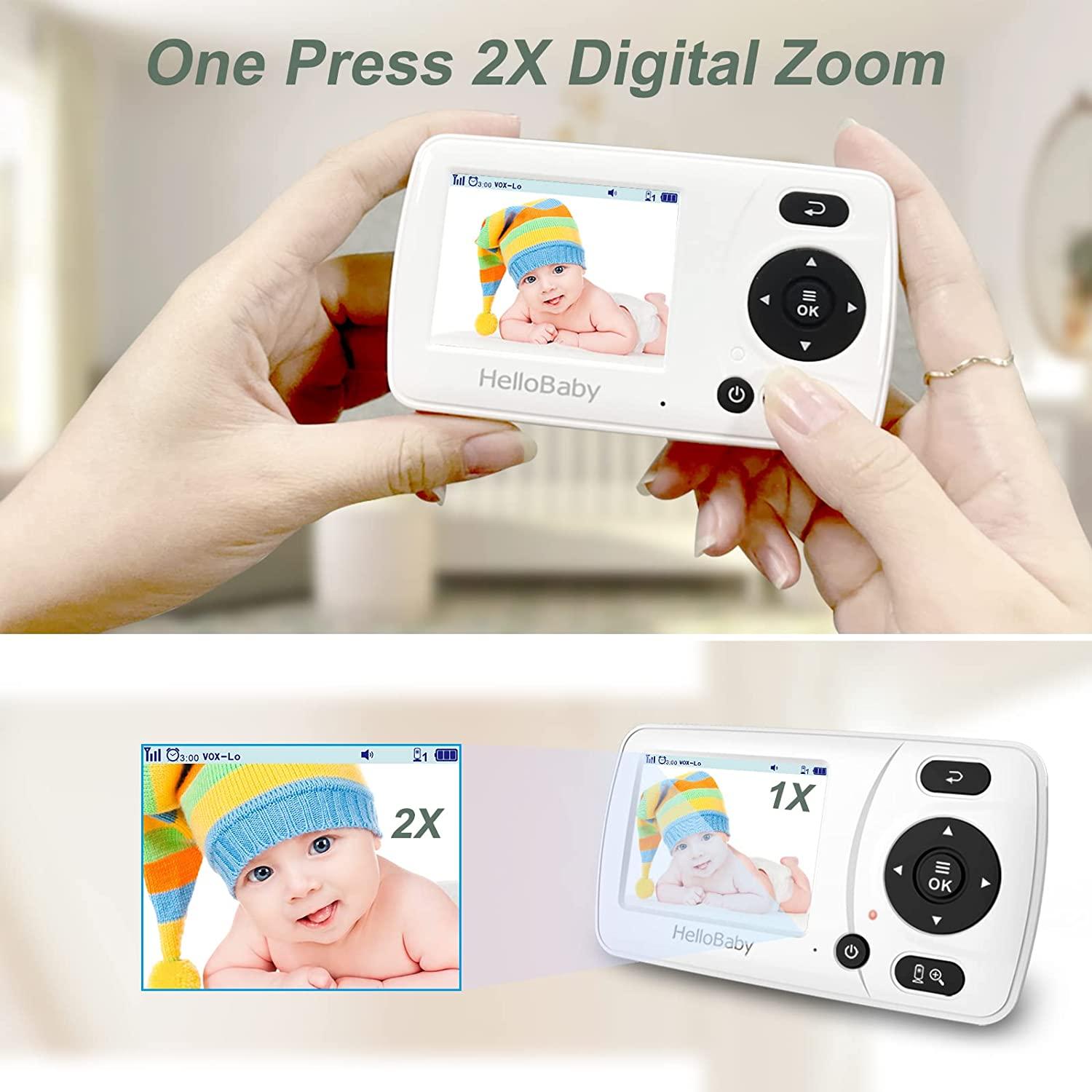  HelloBaby Baby Monitor with Camera and Audio, Hello