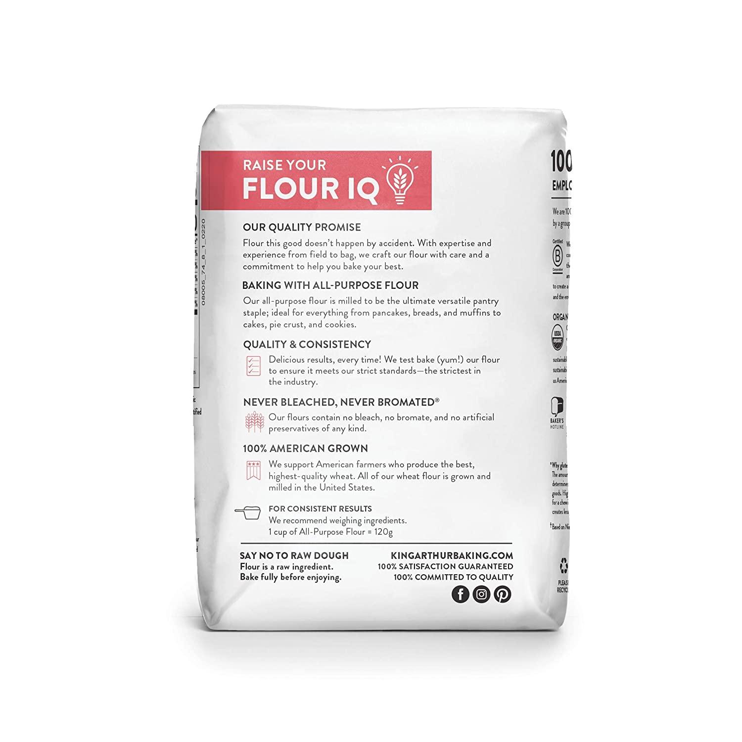 KING ARTHUR 100 ORGANIC ALL PURPOSE FLOUR UNBLEACHED visual data 8