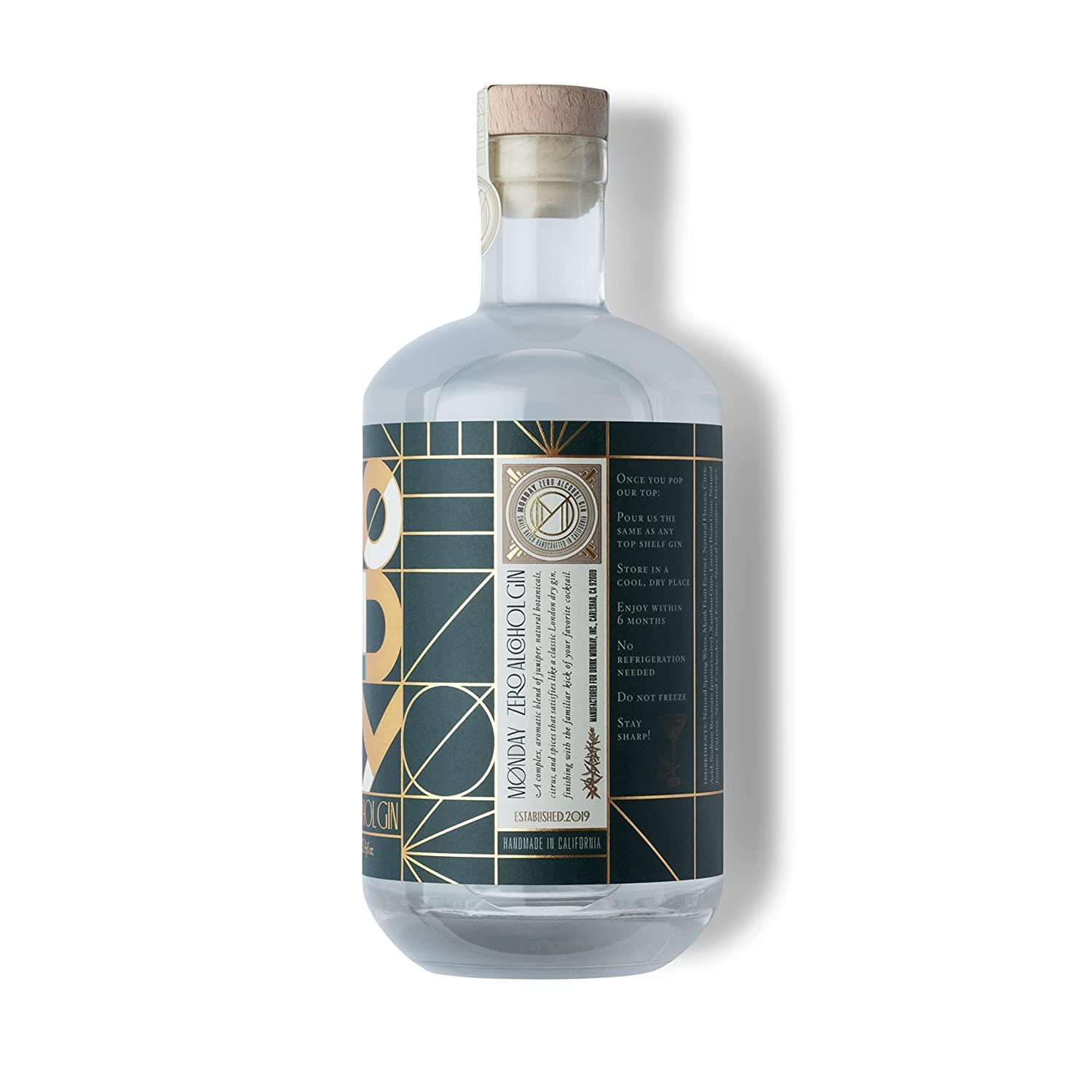 MONDAY Zero Alcohol Gin An Award Winning NonAlcoholic Spirit with Zero