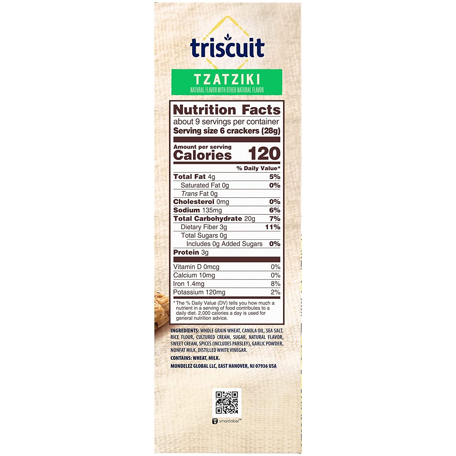 Triscuit Tzatziki Whole Grain Wheat Crackers 8.5 oz