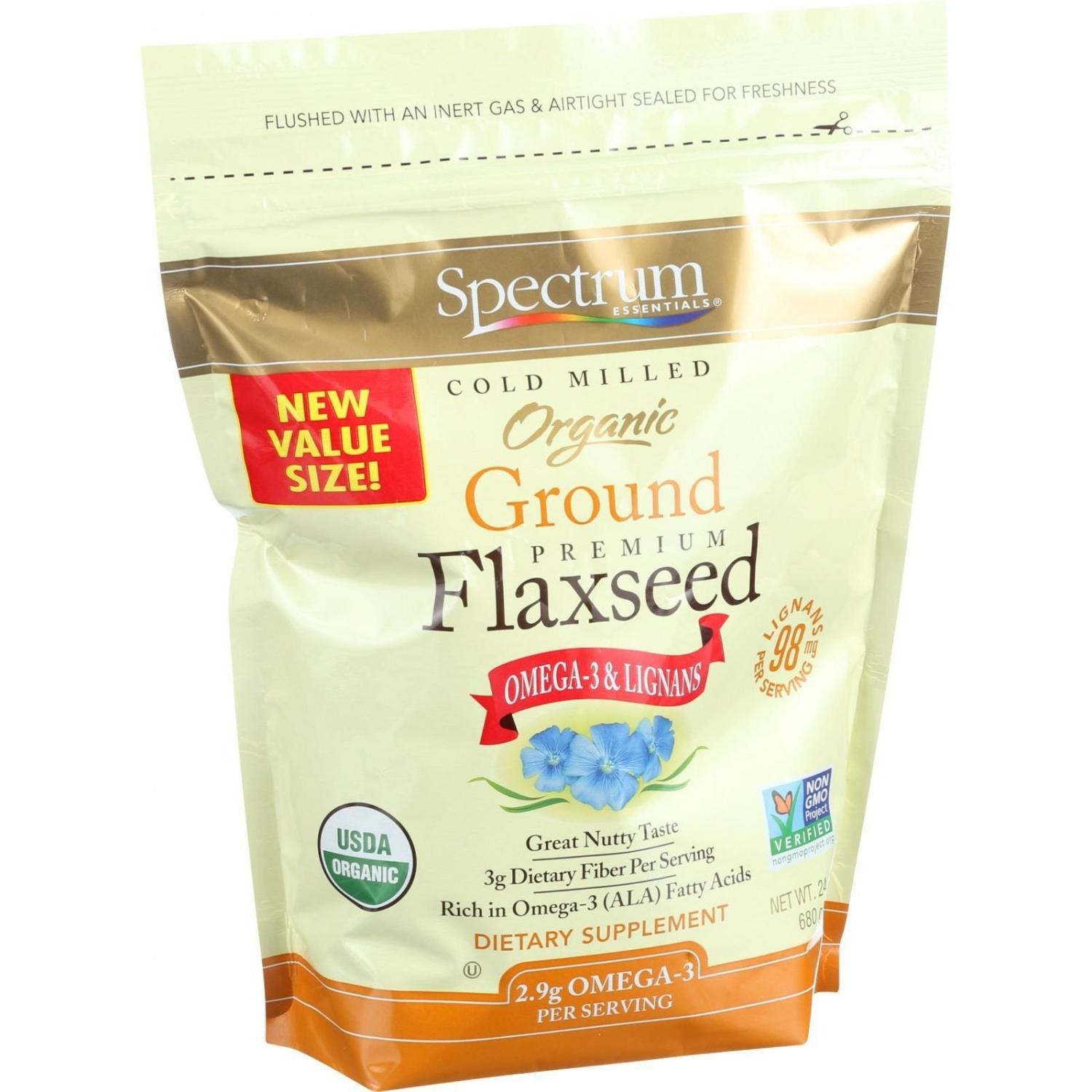 Spectrum Essentials Flaxseed Organic Ground Premium 24 oz 95