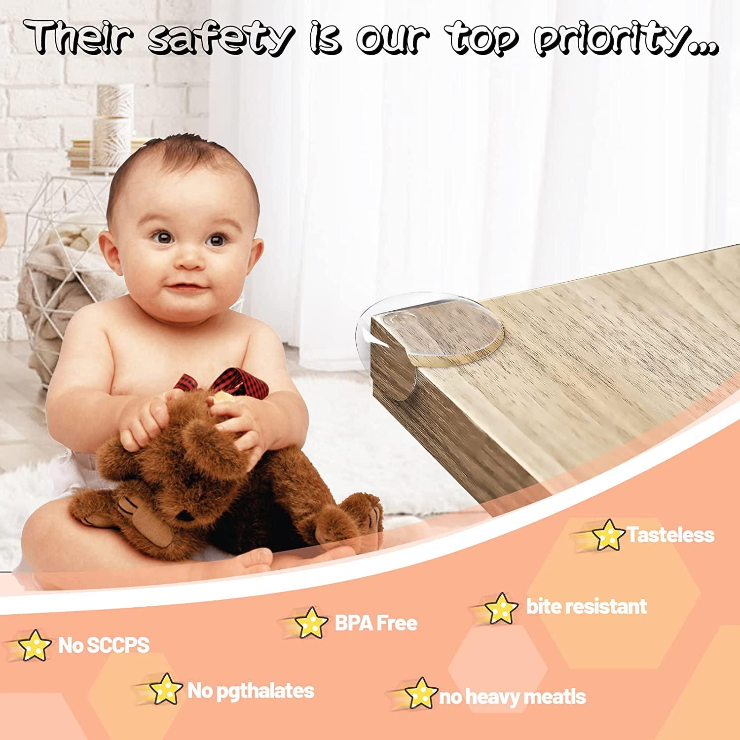 Suptree Table Corner Protectors for Furniture Baby Safety Proofing Corner Guards 20 Pack, Clear