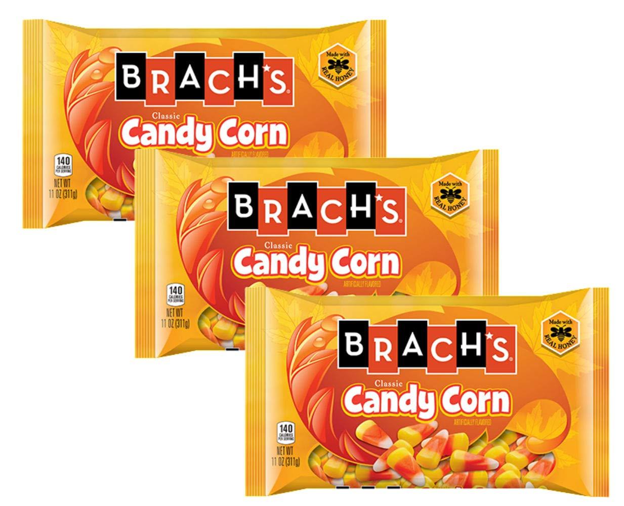 Brach's Classic Candy Corn, Made with Real Honey (Classic 11-oz Bag, 3  Pack) Classic 11-oz Bag 10.97 Ounce (Pack of 3)