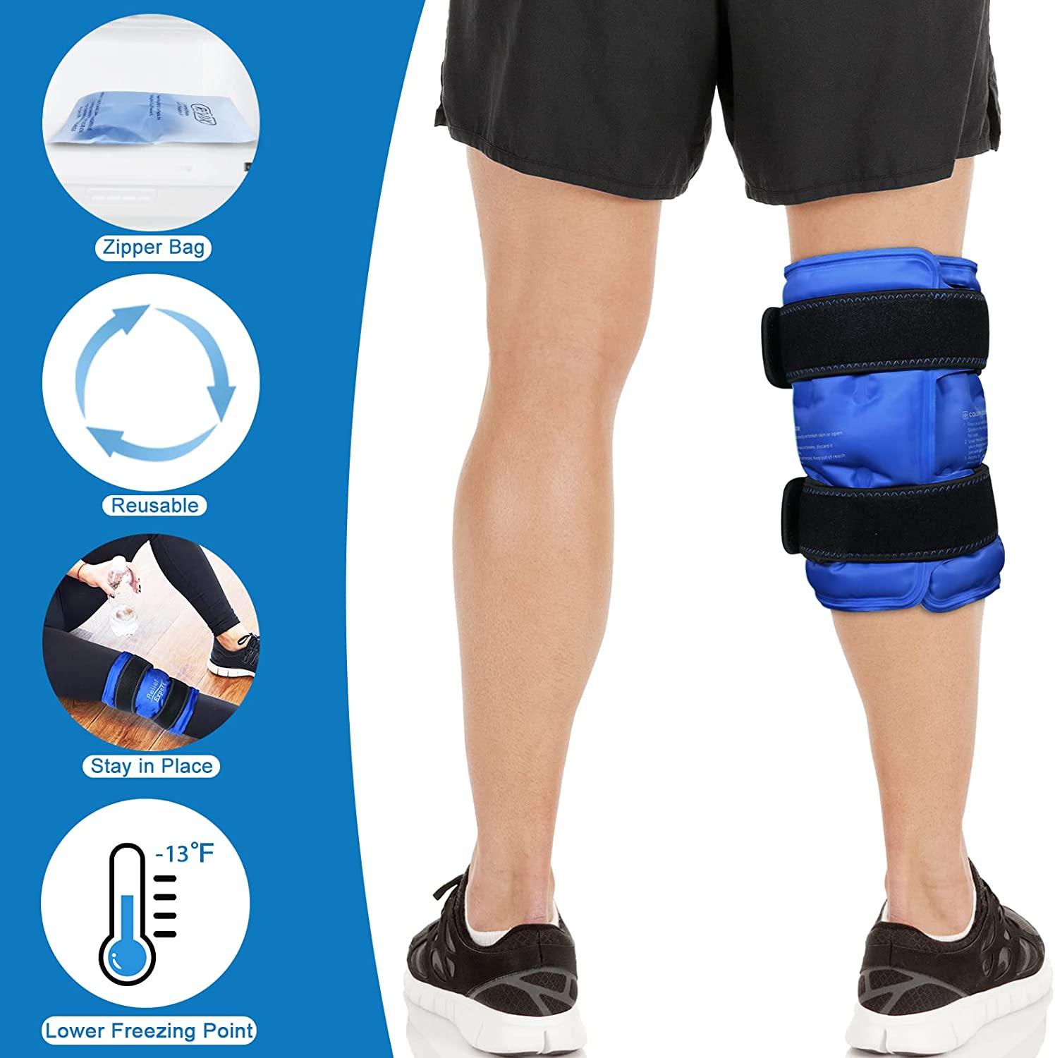 Relief Expert XL Knee Ice Pack Wrap Around Entire Knee After Surgery