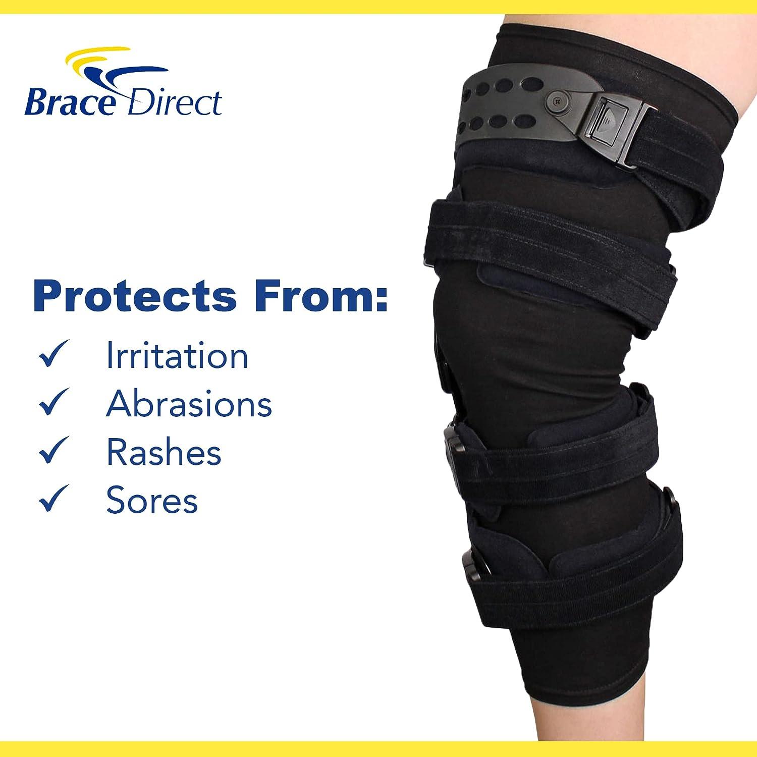 Brace Direct Knee Brace Undersleeve Closed Patella Protects Skin from  Abrasions and Irritations Easy to Use Comfortable Breathable Lightweight  Flexible and Non Slip Material Large/X-Large (Pack of 1)