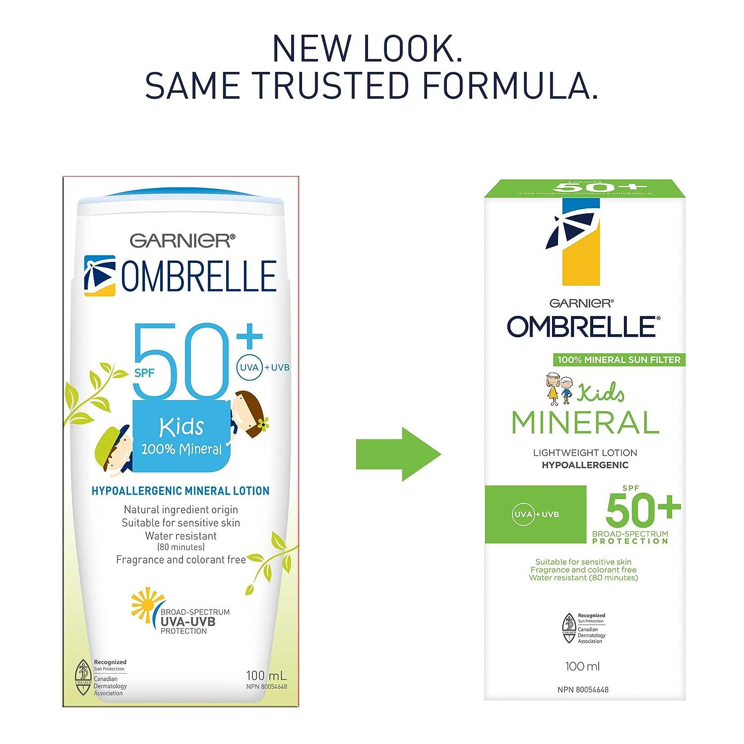 Ombrelle Kids Mineral Sunscreen Lotion SPF 50+ 3.38 FL OZ/100ml