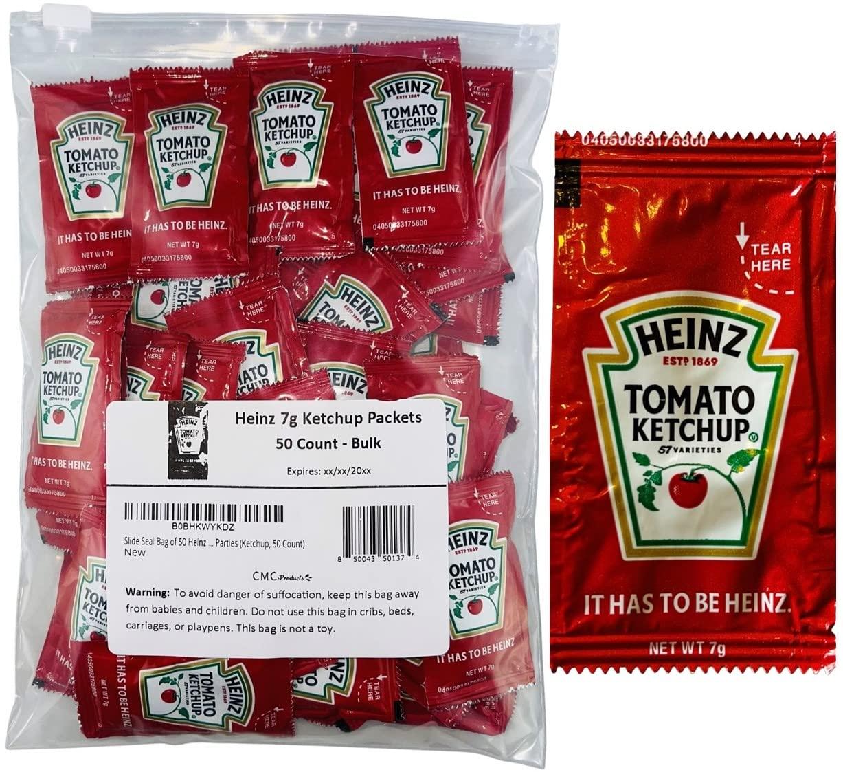 Heinz Tomato Ketchup 7g Single Serve Individual Portion Packets