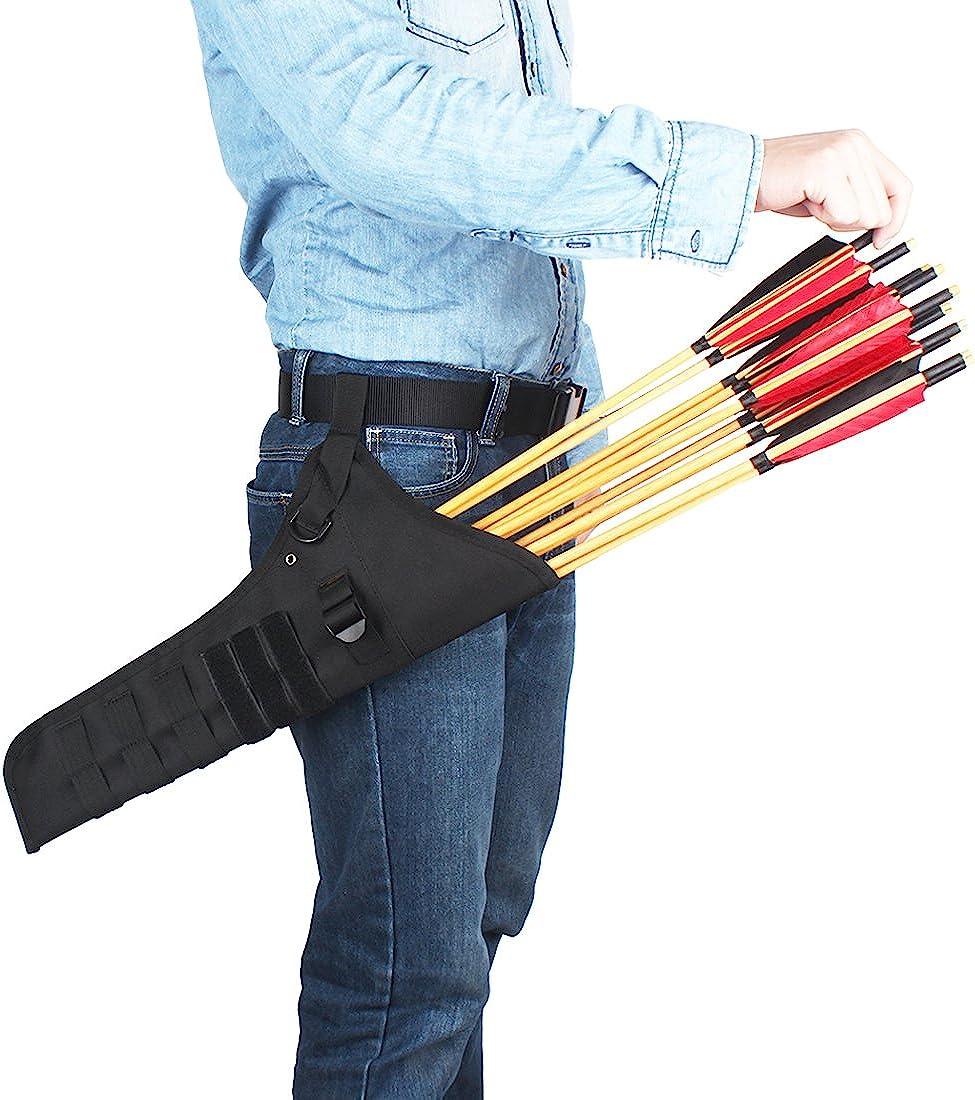 KRATARC Archery Lightweight Hip Arrow Quiver Foldable Compact Arrows