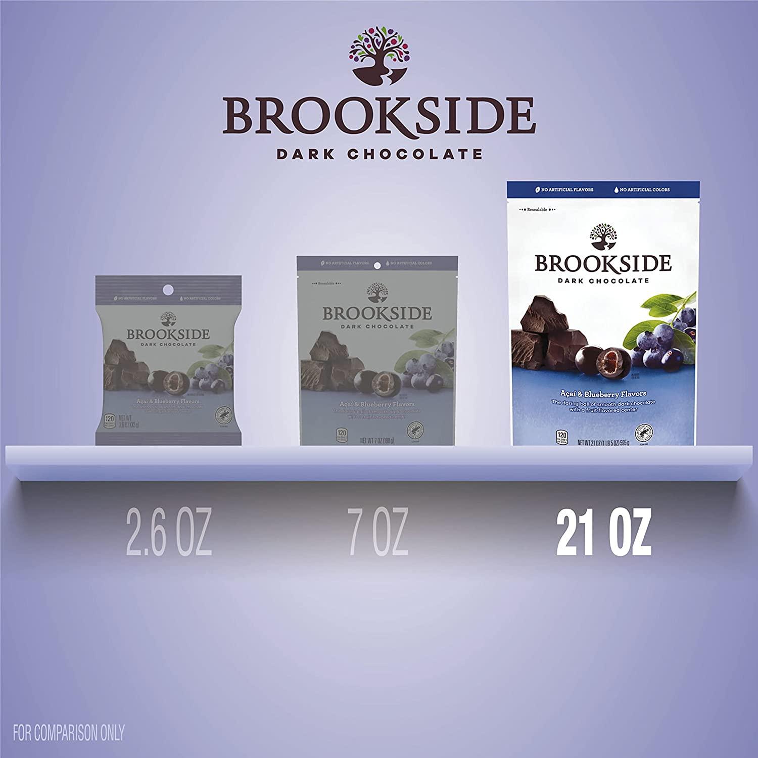 BROOKSIDE Dark Chocolate with Acai and Blueberry Flavors Candy 21 oz