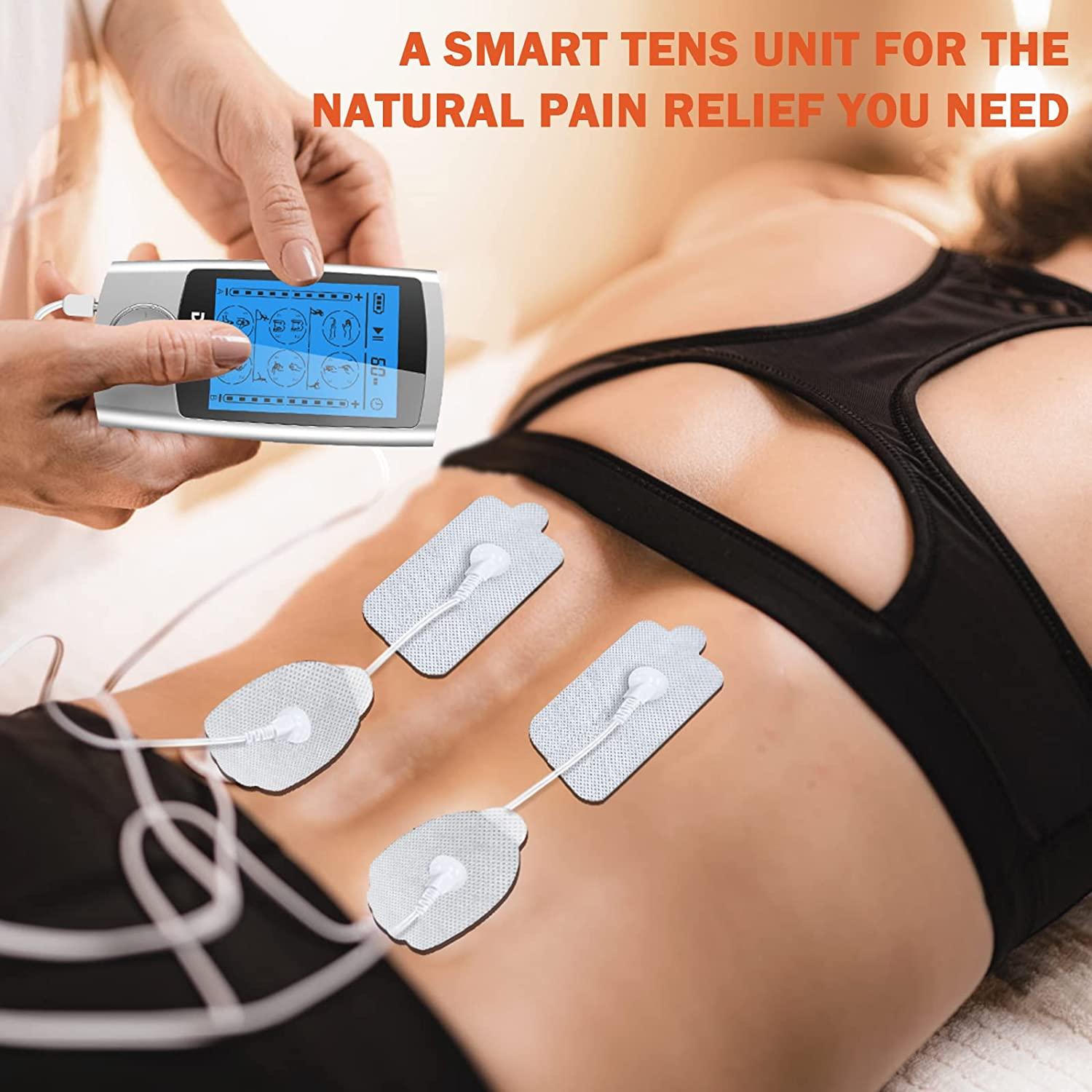 DOMAS TENS Unit Muscle Stimulator, Independent Channel TENS EMS Muscle  Stimulator with Adjustable Pulse Width and Frequency