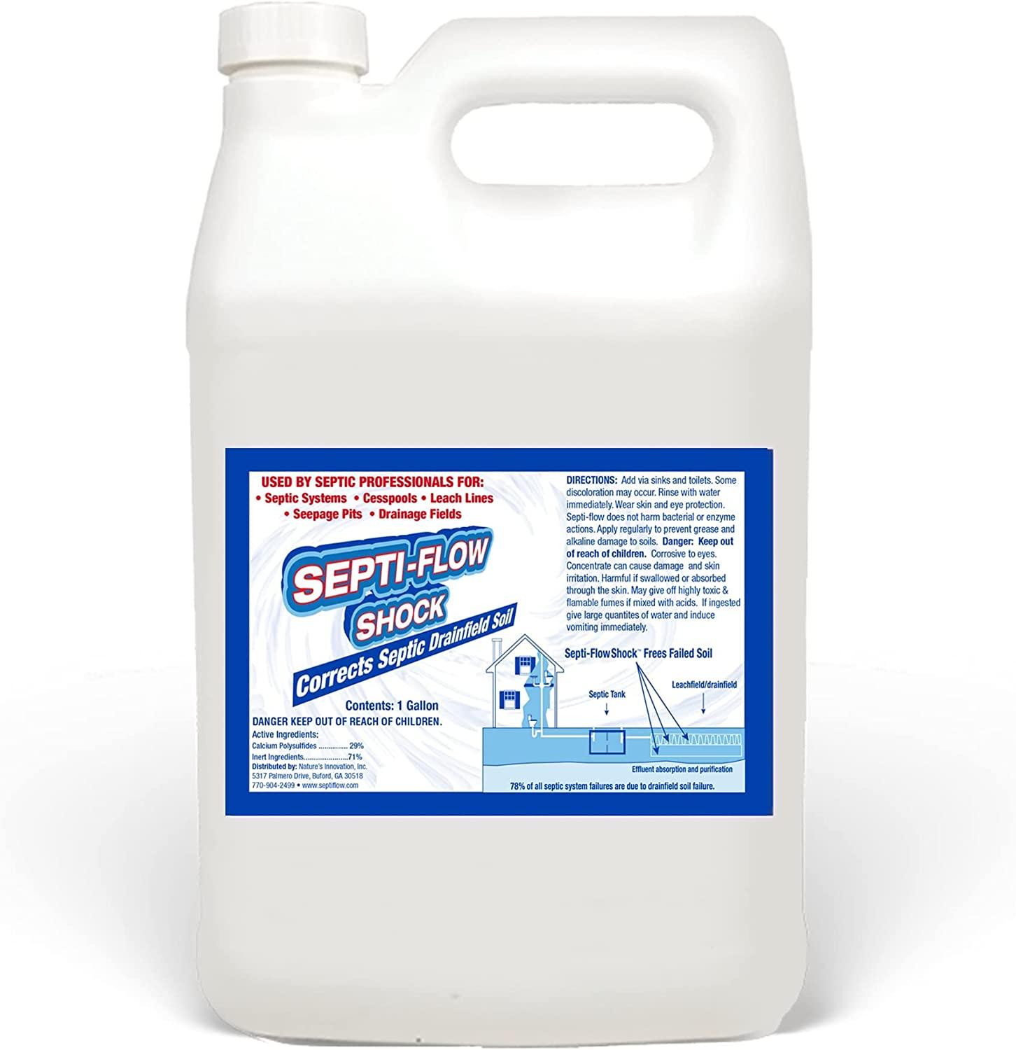 SeptiFlow Septic System Shock Repair Clears Drainfields, Dissolves