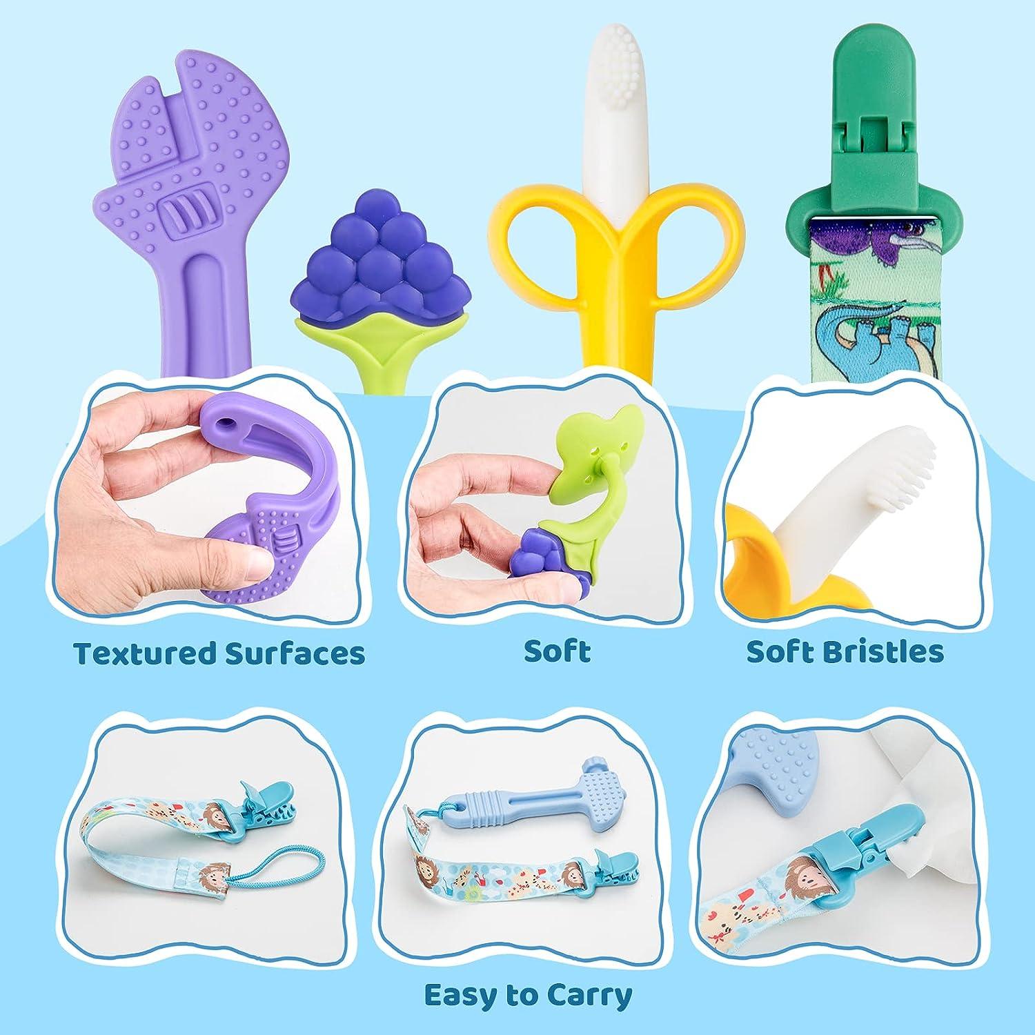 8 PC Baby Teething Toys Teethers Set for 0 6 3 6 Months 6 12