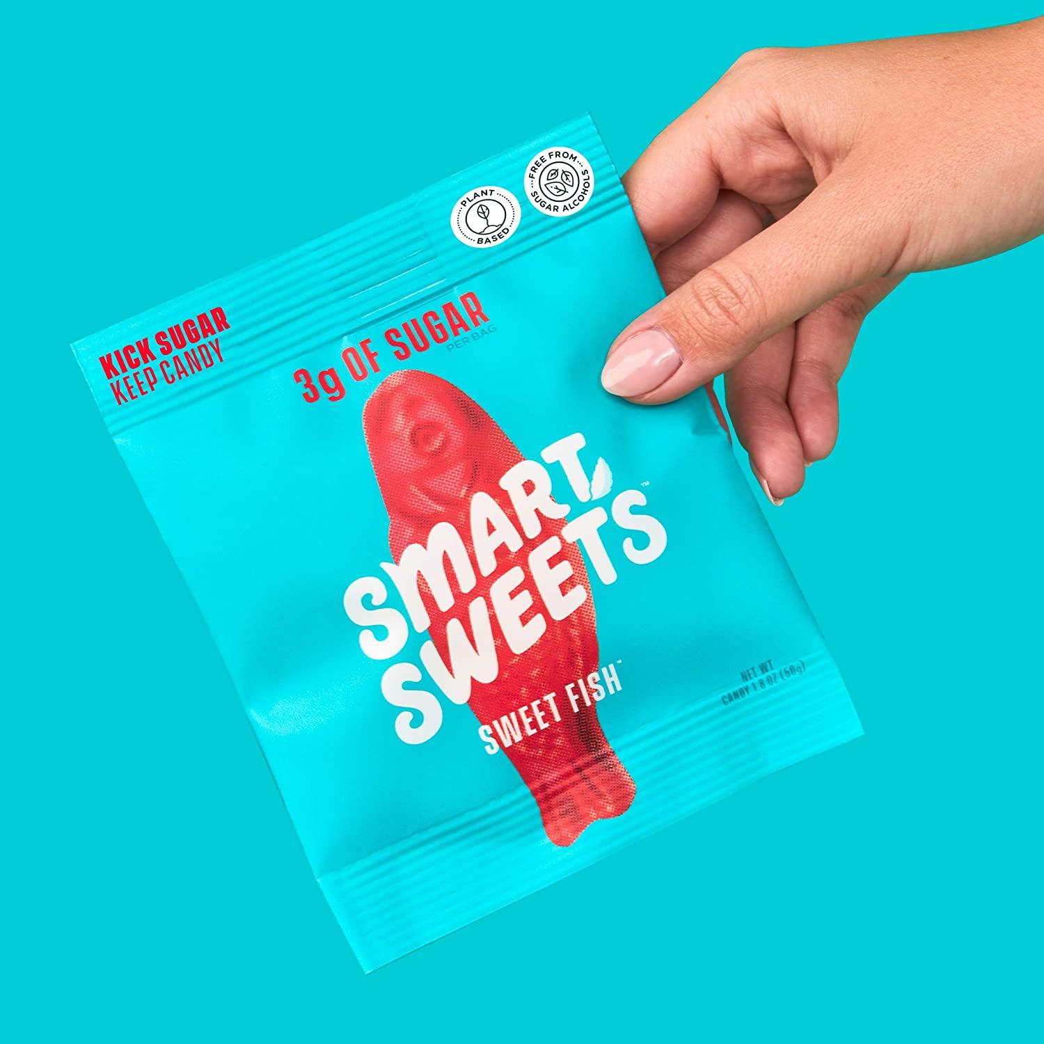 Smart Sweets Sweet Fish, Low Sugar Gummy Candy, PlantBased, Low