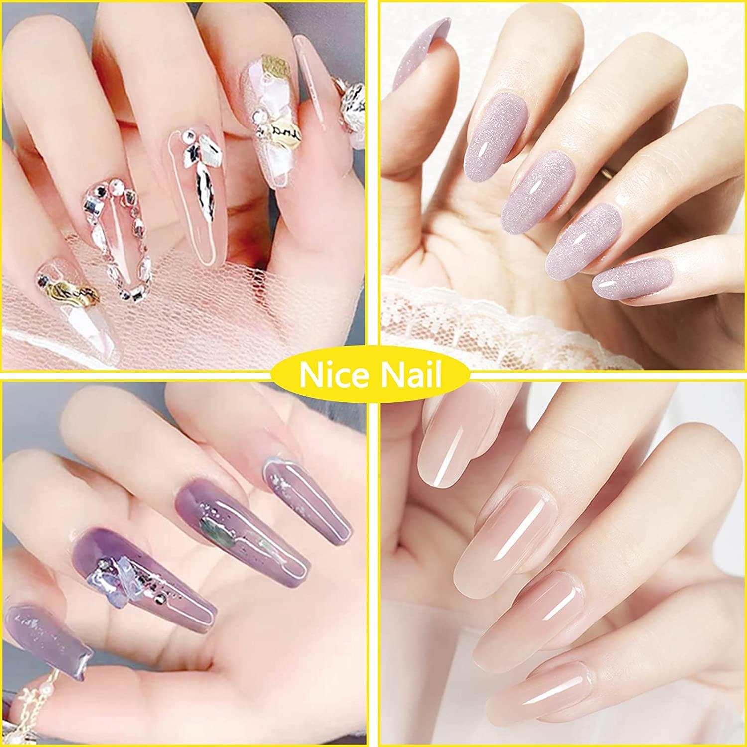 Nail Forms for Acrylic Nails, 500 PCS Nail Extension Forms, Gold