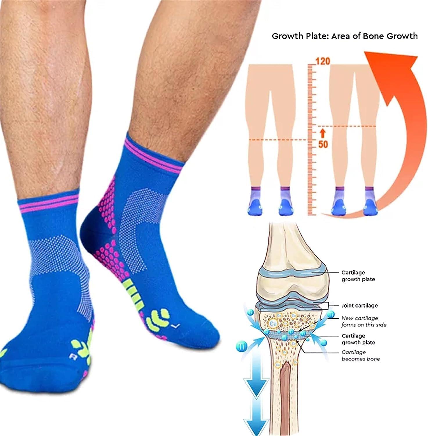 2023 Far Infrared Titanium Ion Heightening Booster Socks Large Orange