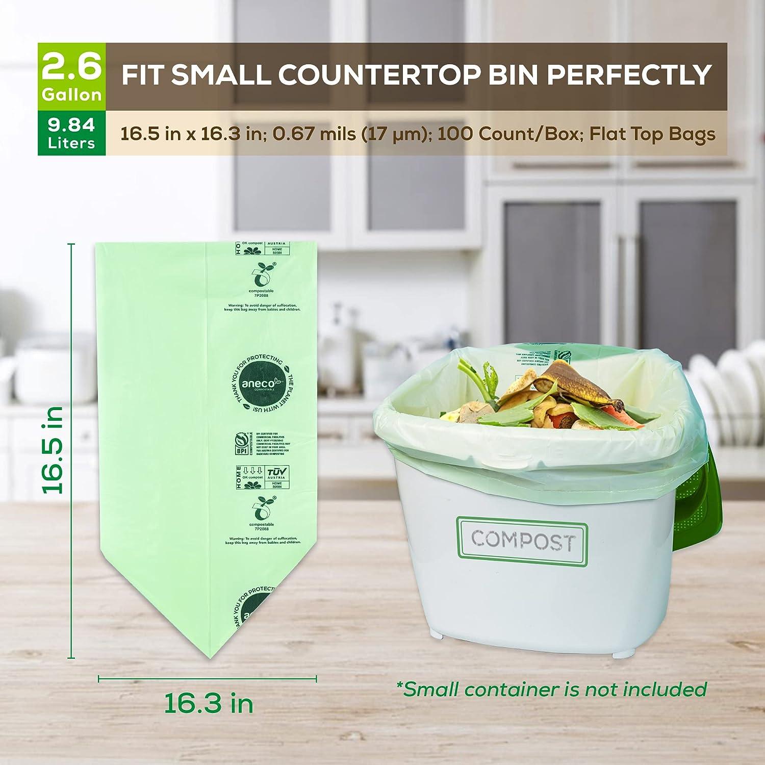 Kitchen Compost Bin  Countertop Food Waste Bin (Made in Korea