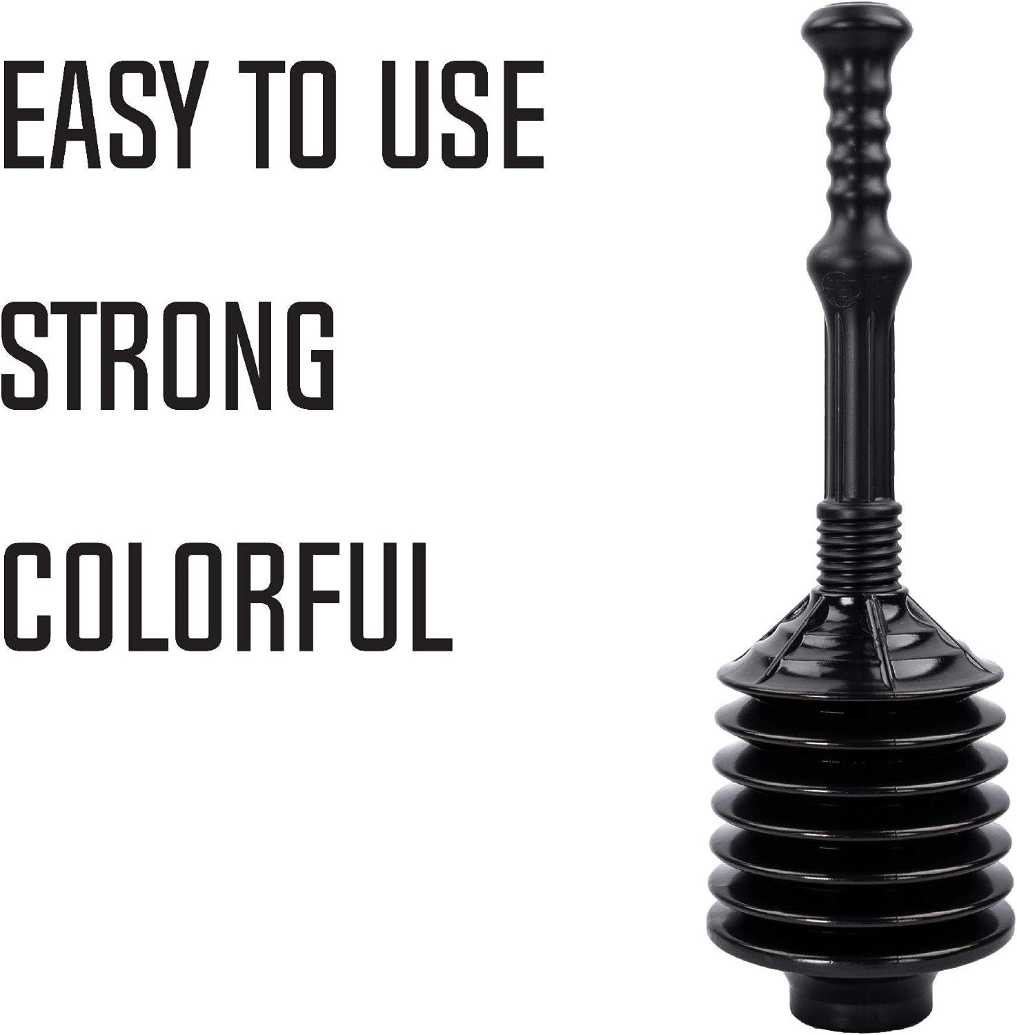 JS Jackson Supplies Professional Bellows Accordion Toilet Plunger, High