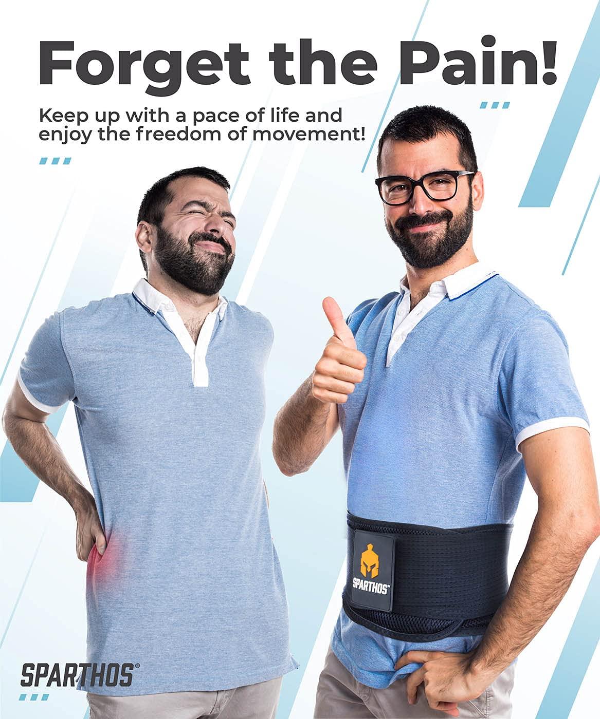 Sparthos Back Brace Immediate Relief for Back Pain, Herniated Disc